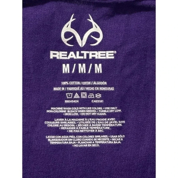 Realtree APC Women’s‎ Long Sleeve Pink Camo Logo Purple Size Medium - Picture 5 of 5